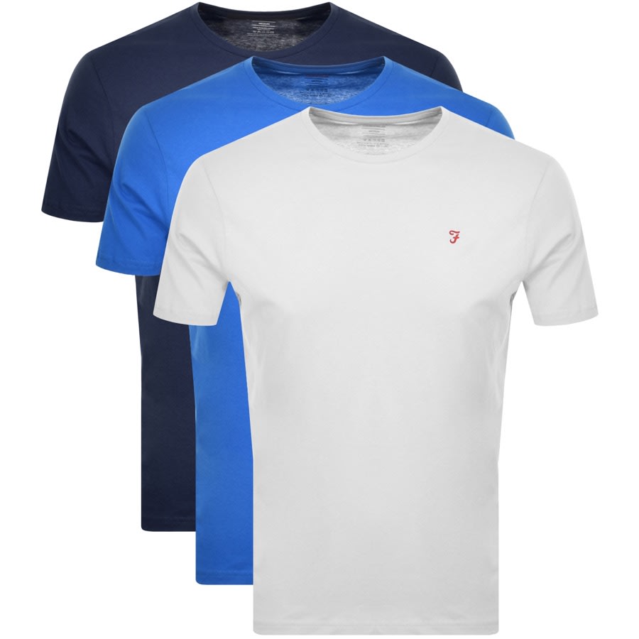 Alternative Image for ProductFarah Vintage Lounge T Shirts 3 Pack Blue1